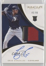 2017 Panini Immaculate Rookie 45/99 Erik Gonzalez #132 Patch Auto v1x