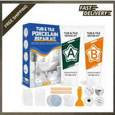 Tub Repair Kit White Fiberglass Shower and Porcelain Sink Repair Set for Bathtub