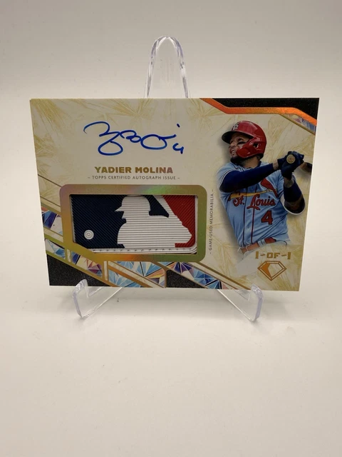 2025 Diamond Icons - YADIER MOLINA - Autograph LOGOMAN Patch - 1/1🔥 - Cardinals