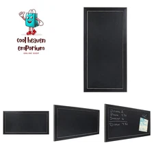 Wyeth Framed Magnetic Chalkboard, Black