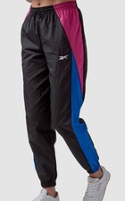 Reebok Women's Black Vector-Woven Track Pants Size XS