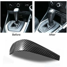 Carbon Fiber Gear Shift Knob Trim Cover For BMW E90 E92 320i 328i 2006-2012