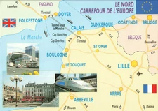 Le Nord Carrefour De L'Europe Unused And Unposted Postcard
