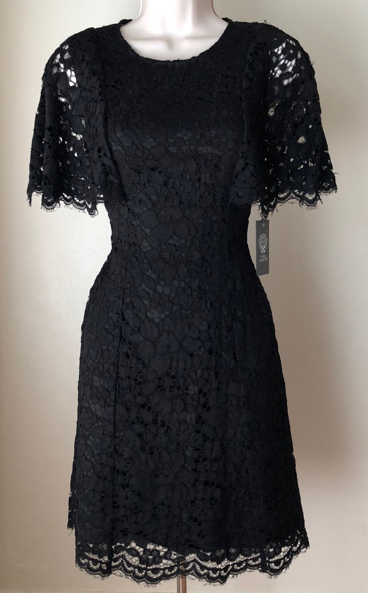 Vince Camuto Lace Short Sleeve Fit and Flare Dress NWT Size 0 | eBay Vince Camuto Lace Short Sleeve Fit and Flare Dress NWT Size 0 | eBay