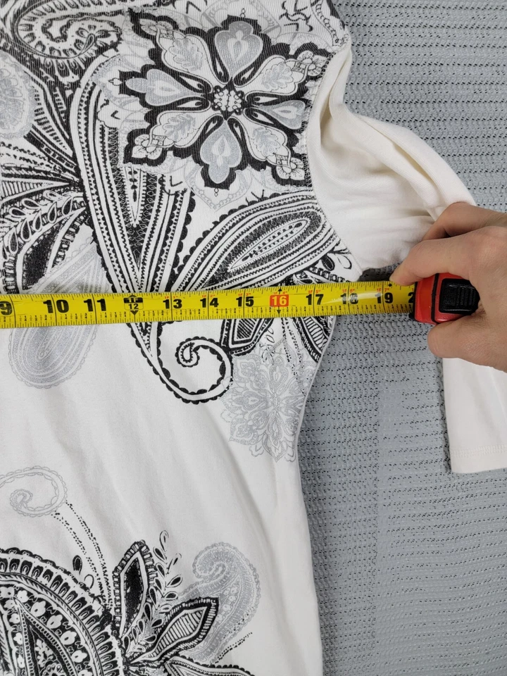 Style & CO Sport толстовка с капюшоном размер средний 1/4 молнии с капюшоном цветочный пейсли - Изображение 4 из 4