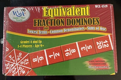 Equivalent Fraction Dominoes Plus 2009. NEW & SEALED
