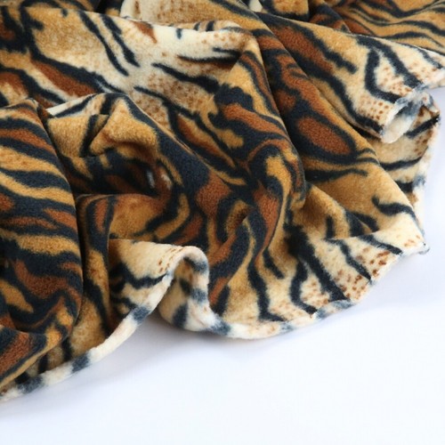 Minerva Polarfleece Stoff braun - Meterware - Bild 3 von 6