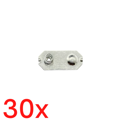 NERDLEVEL 30x Batteriekontakte Batterie Kontakt Feder Blech für Gameboy Classic Game Boy