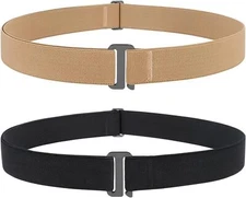 JASGOOD Invisible Women Stretch Belt No Show US Size 16+, F-black+dark Khaki 