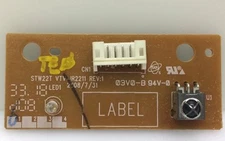 Toshiba 22AV500U IR Sensor Board  454C0A51L0 (STW22T, VTV-IR2211)