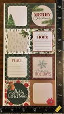 CHRISTMAS WINTER, LABELS DIFFERENT DESIGN, 1 SHEET BEAUTIFUL STICKERS CLASSIC12