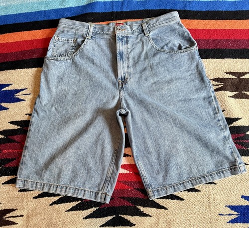 Tommy Hilfiger mens 38 Vintage baggie blue jean skate shorts