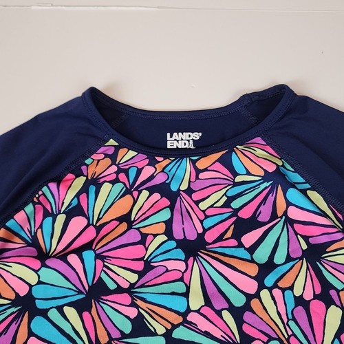 Lands' End rash guard sz 14 + / 16 + girls chlorine resistant swim beach - Picture 4 of 9