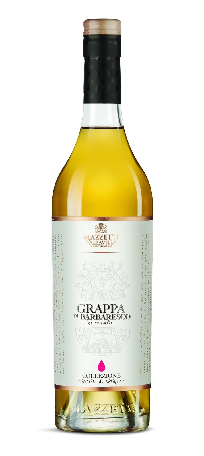 Mazzetti d'Altavilla - "Storie di Vitigno" Grappa di Barbaresco Barricata 0,70 l