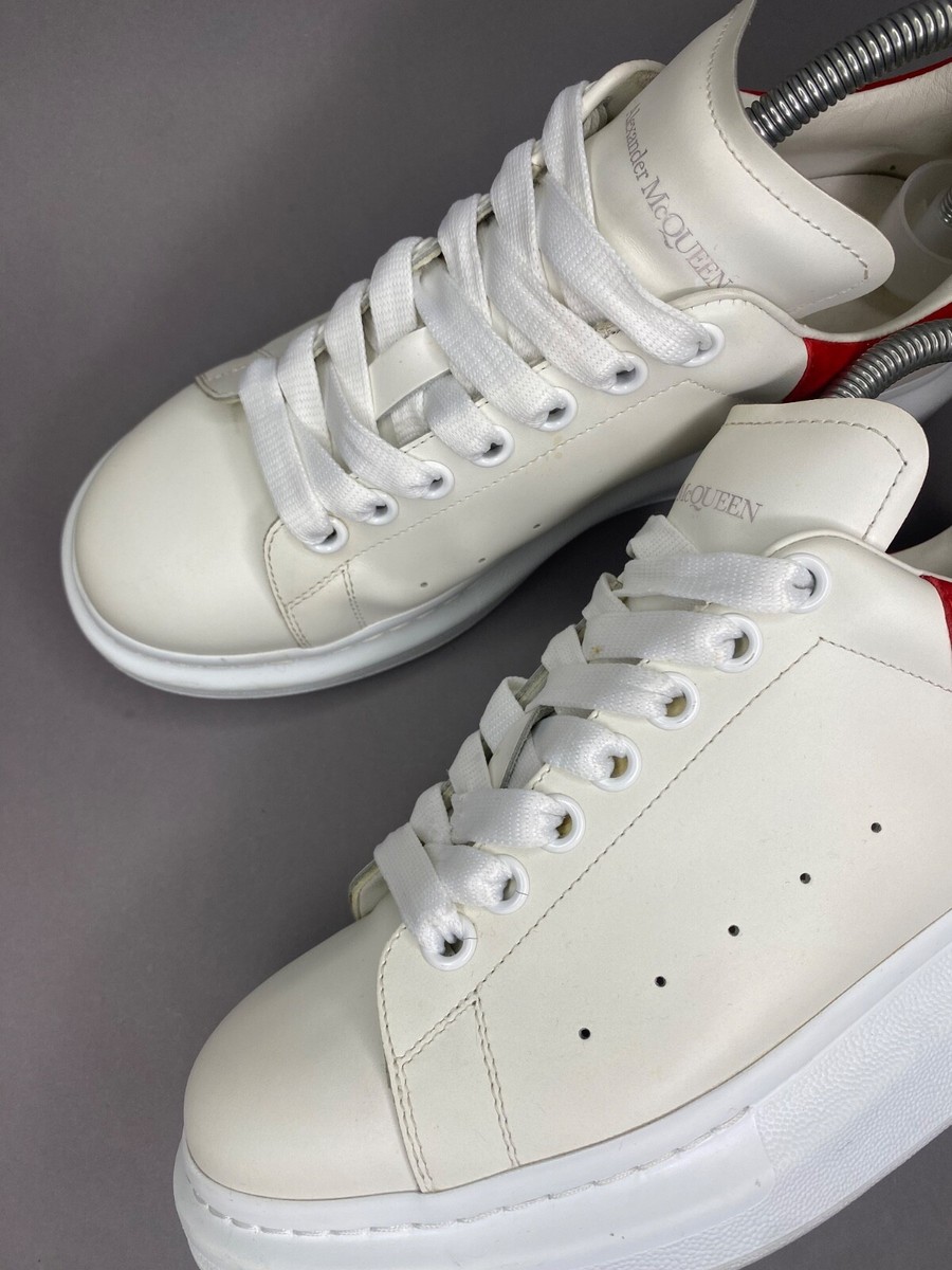 ALEXANDER MCQUEEN Oversized Sneakers White and Red Elgar U