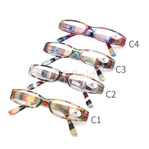 Small Rectangle Spring Hinges Reading Glasses +1.0 1.5 2.0 2.5 3.0 3.5 Men Women - Picture 6 of 16