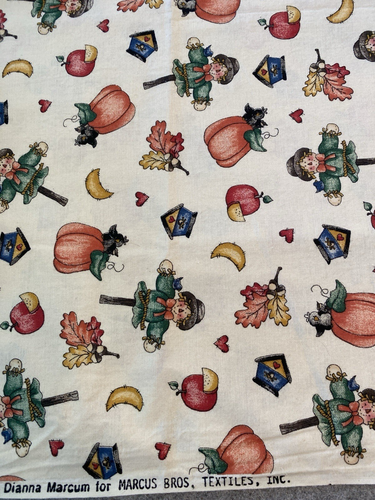 Fall Harvest Halloween Dianna Marcum for Marcus Brothers 7/8 yd washed