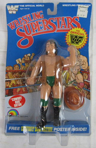 1985 LJN WWF Wrestling Superstars Cowboy Bob Orton...