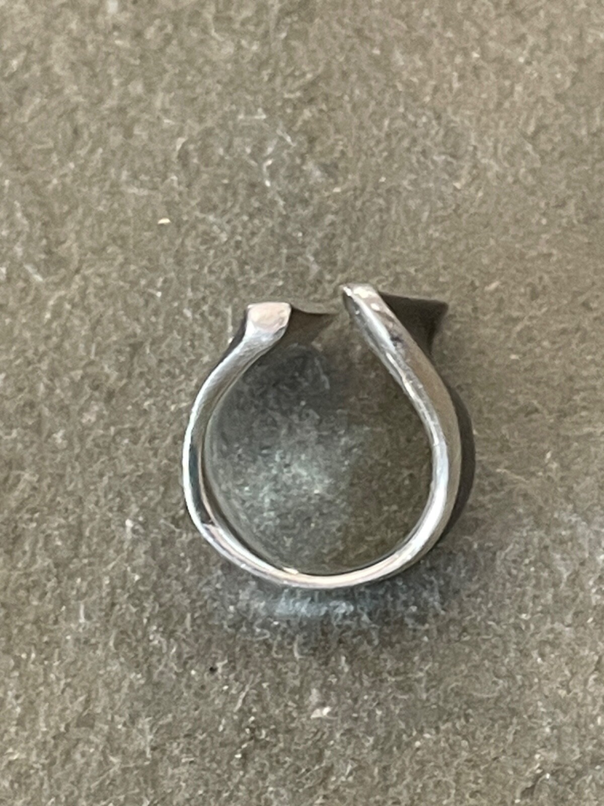 Heavy Bora Sterling Silver Statement Ring Size 8 - image 4