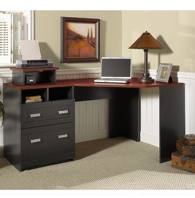 Computer Desk Home Office File Drawer Storage Reversible Furniture
