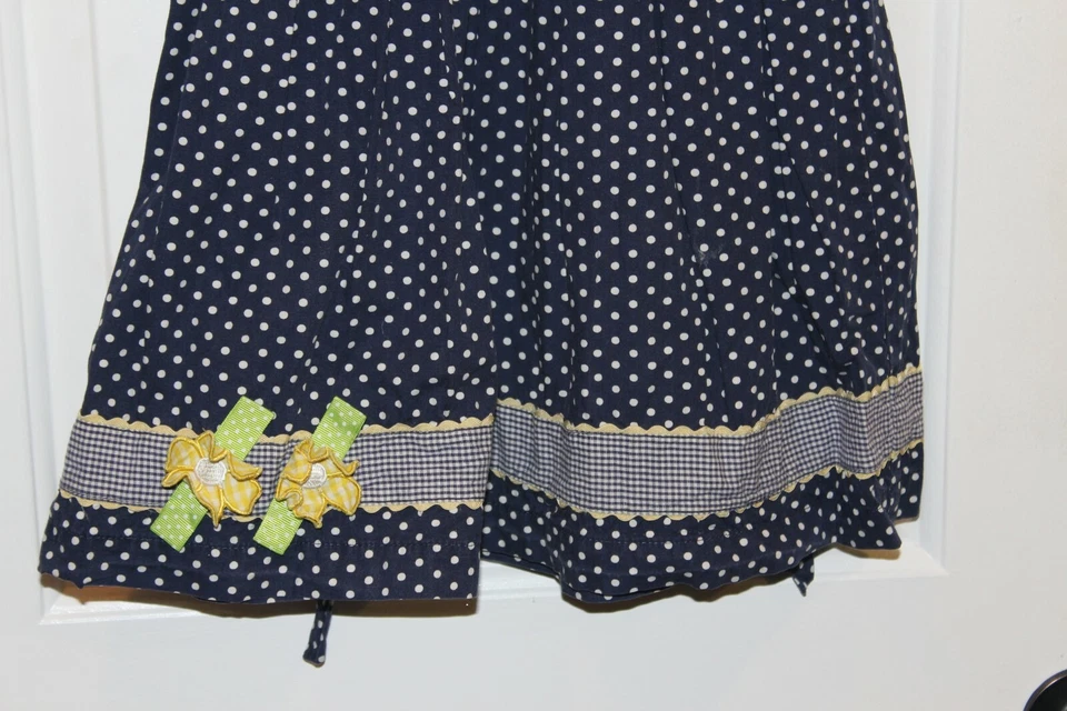 Vestido Sol Niña Talla 6 Primavera Verano Otoño por Blueberi Boulevard Azul Amarillo Pascua Foto 3 de 4