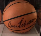 OSCAR ROBERTSON The Big "O" AUTOGRAPHED OFFICIAL NBA BASKETBALL w/COA IN CASE