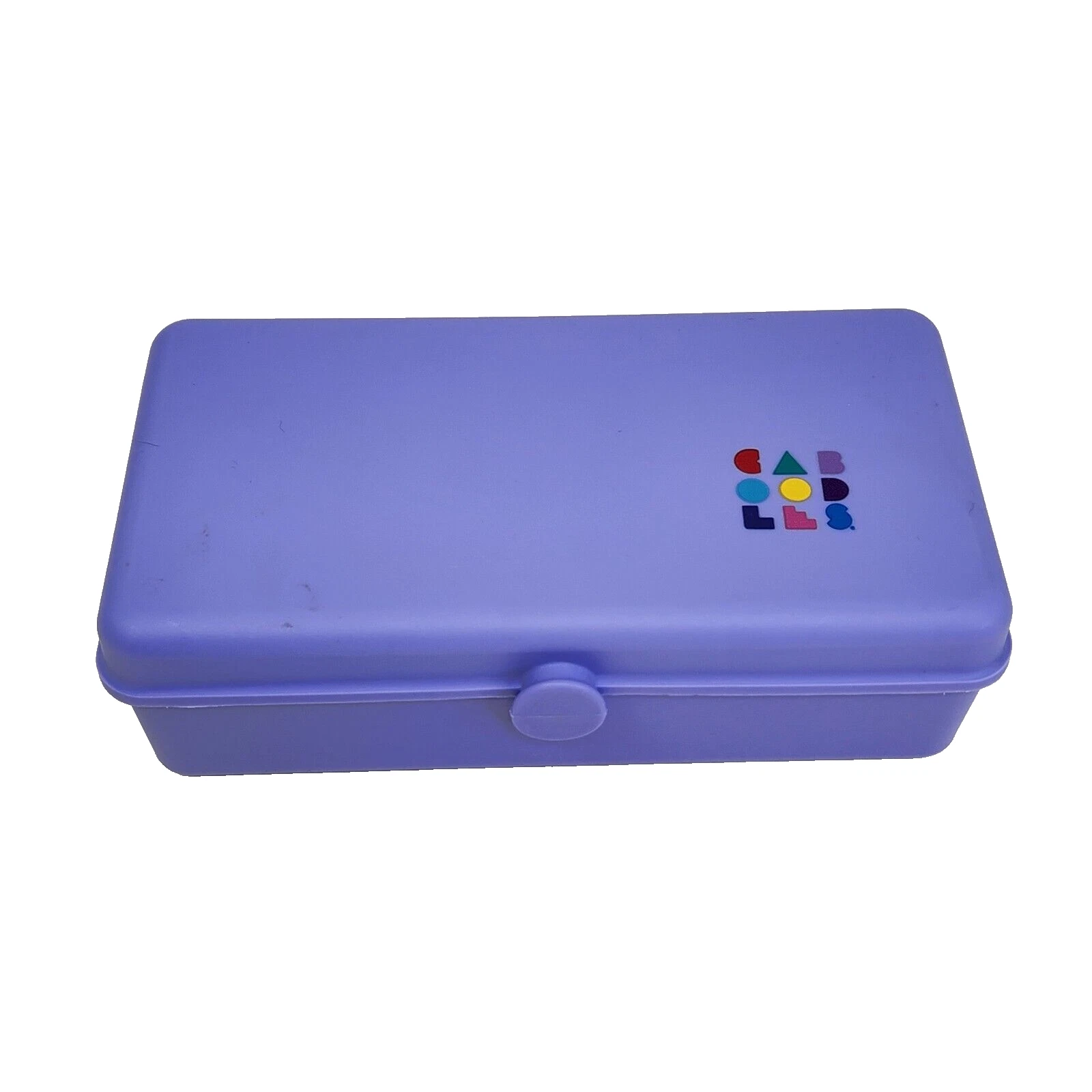 VINTAGE CABOODLES COSMETIC MAKEUP ORGANIZER STORAGE CASE LIGHT PURPLE W/ MIRROR
