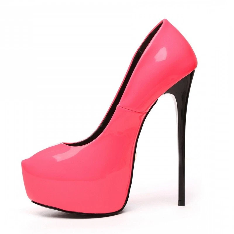Giaro 16 cm 37 Galana 1000 Pink Rosa barbie rose sandals pumps high heels - Photo 4/4