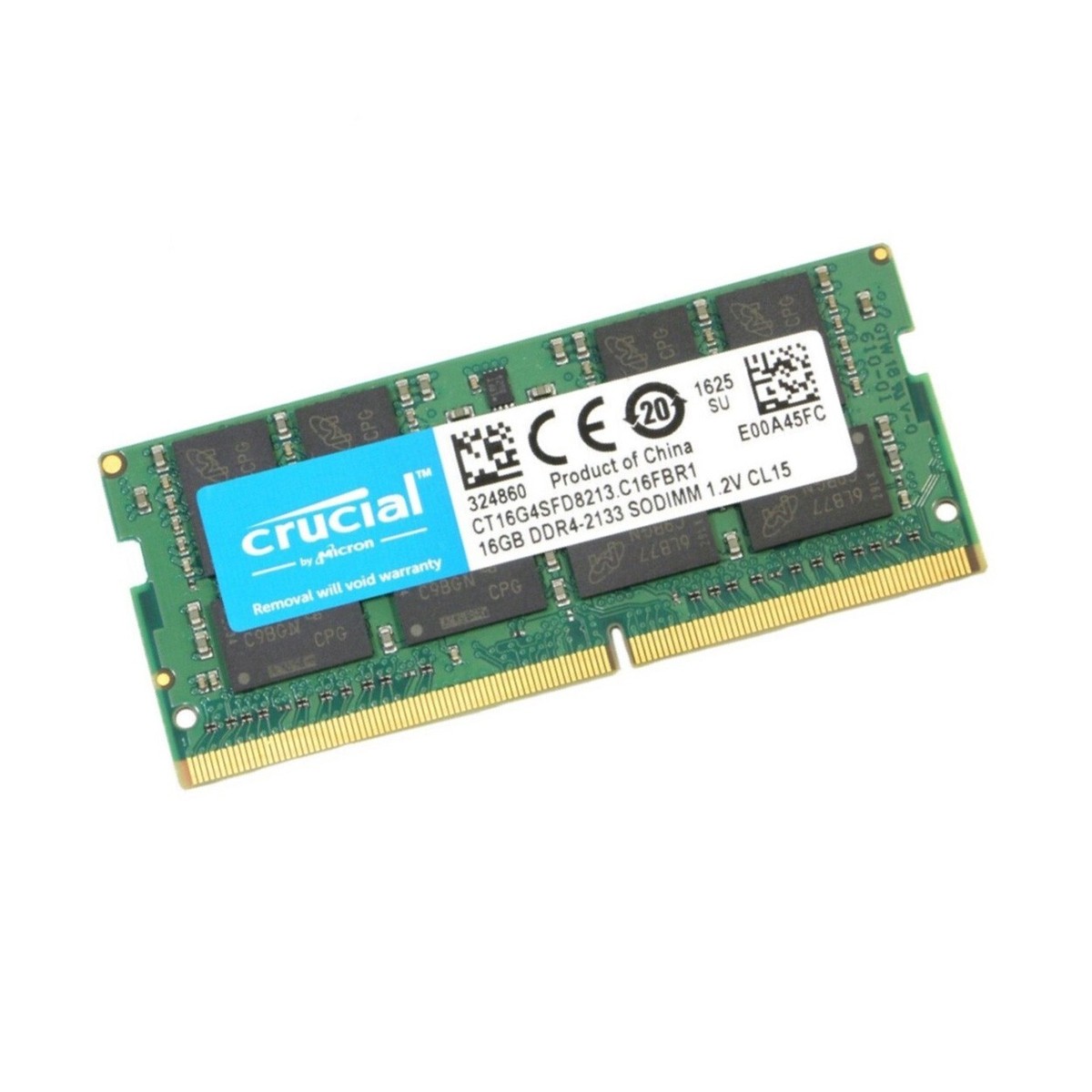 Crucial 16GB Single DDR4 SODIMM 260-Pin Memory (CT16G4SFD8213) for