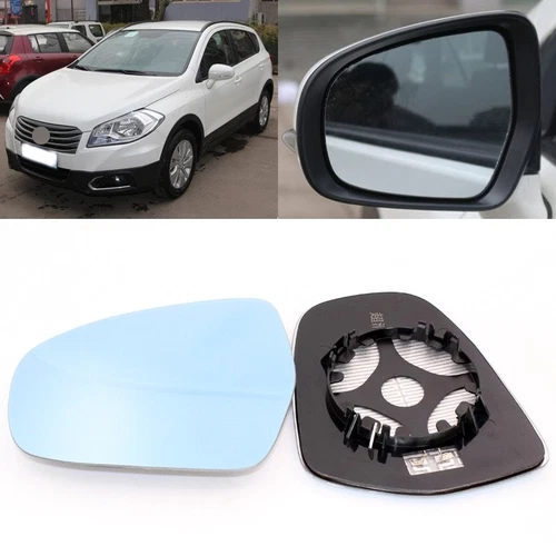 For Suzuki Vitara S-Cross Side View Door Mirror Blue Glass With Base Heated