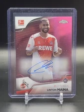 2022-23 Topps Finest Bundesliga Aut Refractor /150 Linton Maina #80 Auto