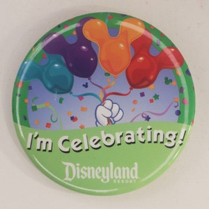 Disneyland Im Celebrating Pinback Button Mickey Mouse Disney Resort