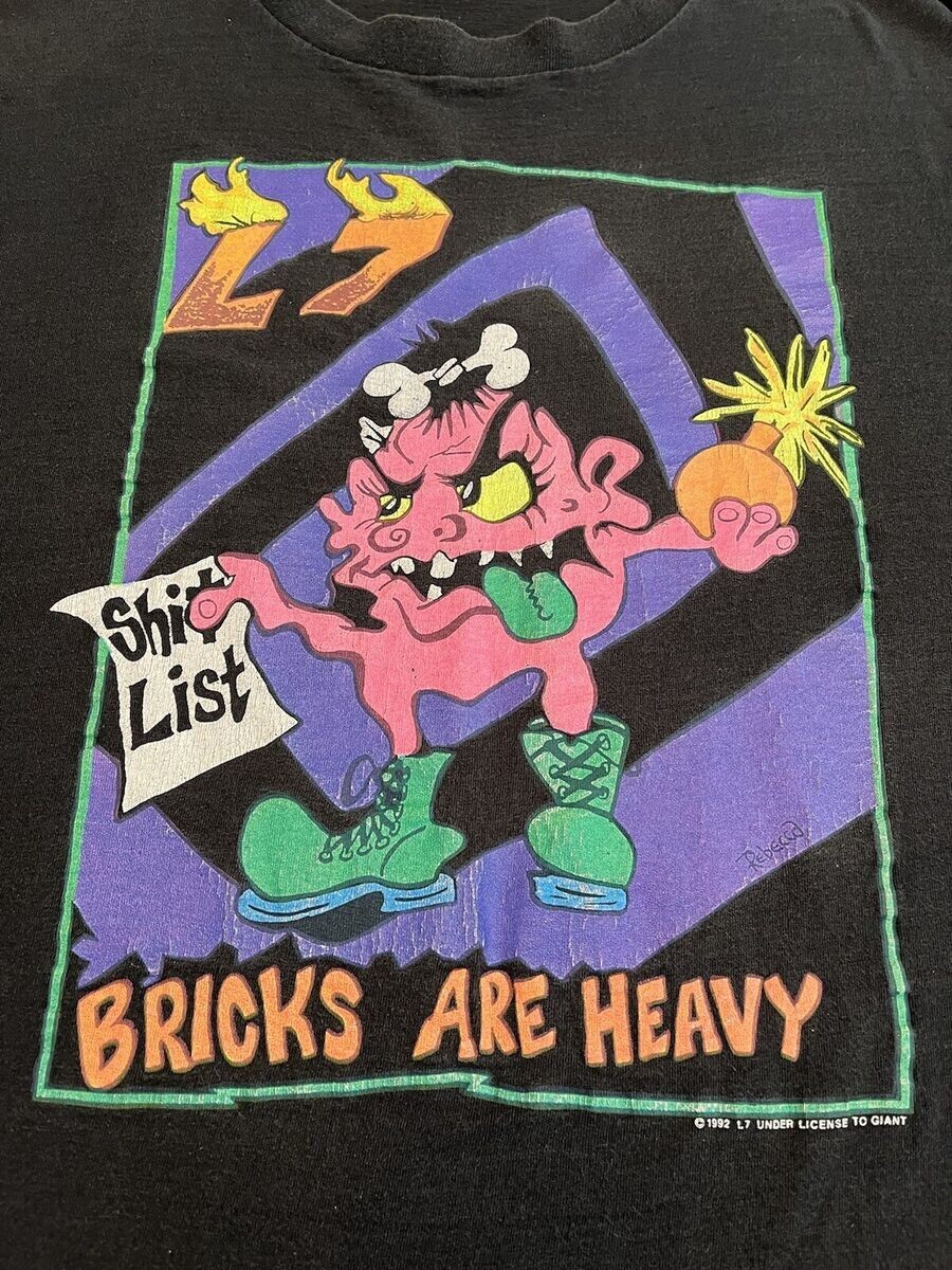 L7 BRICK ARE HEAVY バンドTシャツ L7 / エル・セブン - Bricks Are Heavy 30 Years Tour 2024 T