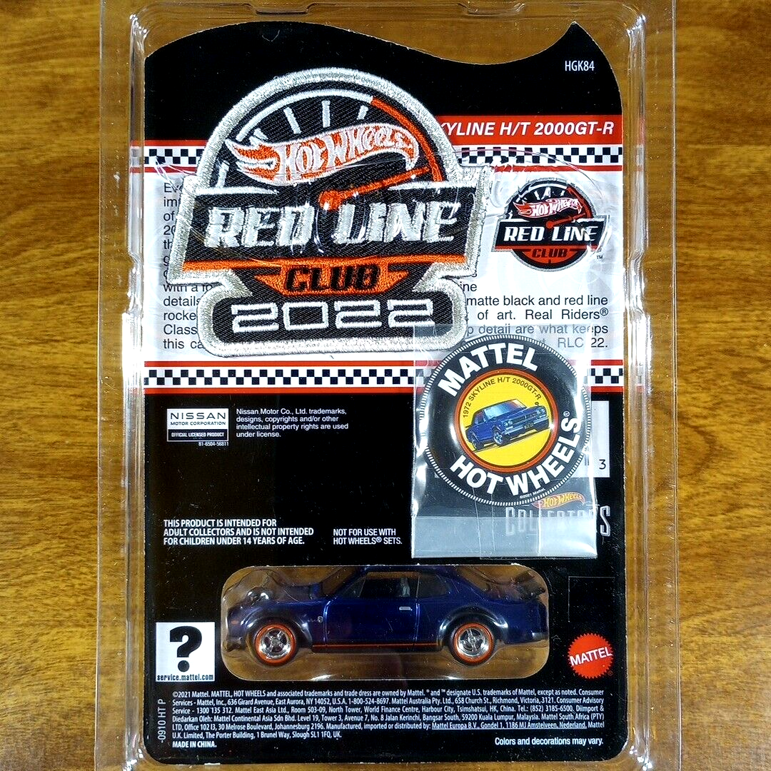 j*n様 ホットウィール　RLC Hot Wheels RLC Club Exclusive 1972 Skyline H/T 2000GT-R Blue