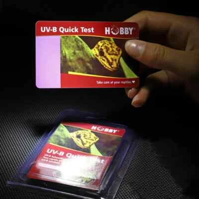 HOBBY UV-B Quick Test NEUHEIT! Testen sie Ihr Leuchtmittel auf UVB! Genial