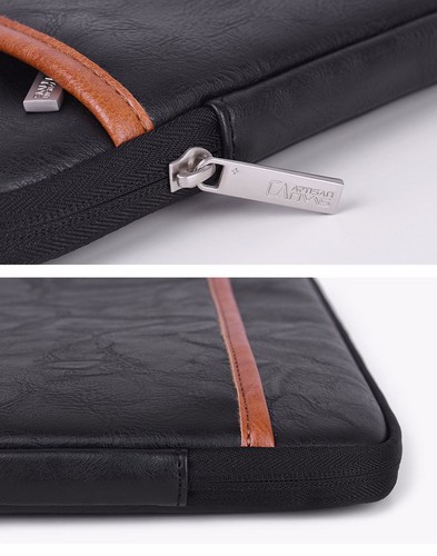 Custodia custodia per laptop in pelle poliuretano cover borsa per computer 13""14""15"" custodia per PC per Mac Dell - Foto 7 di 10