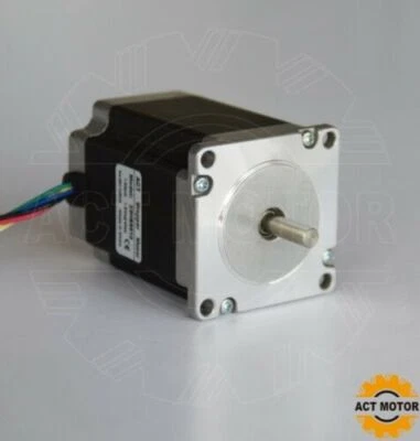 ACT MOTOR Discount Nema23 Schrittmotor 23HS8610 1A 76mm 1.35Nm φ6.35mm Bipolar Round CNC