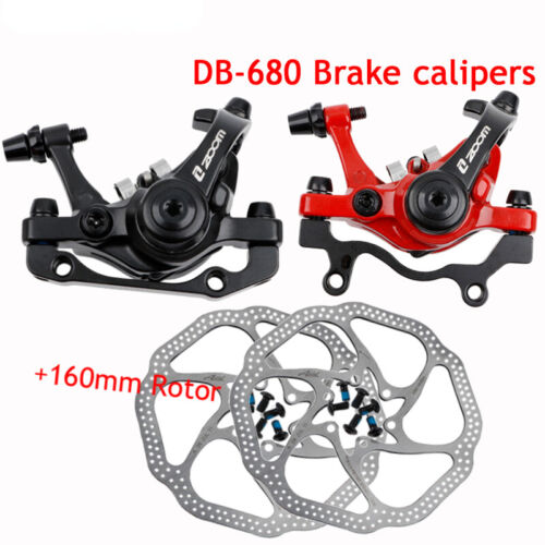 Bicycle Brakes Caliper Mtb Bike Mechanical Line Pulling Brakes Disc Rotor 160Mm - Picture 1 of 36