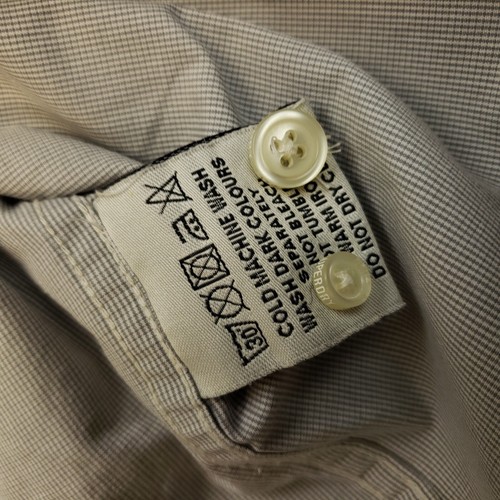 Superdry Shirt SMALL Slim Fit VERY SNUG Grey Mens Long Sleeve Check Cotton 100% - Picture 12 of 14