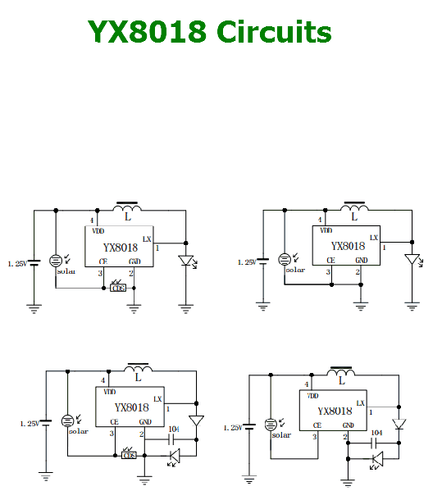 5x Driver LED Solare YX8018 per Riparazione o Costruzione Lampade Solari TO-94 NUOVO - Foto 3 di 4