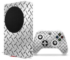 Skins XBOX Series S Console Controller Diamond Plate Metal