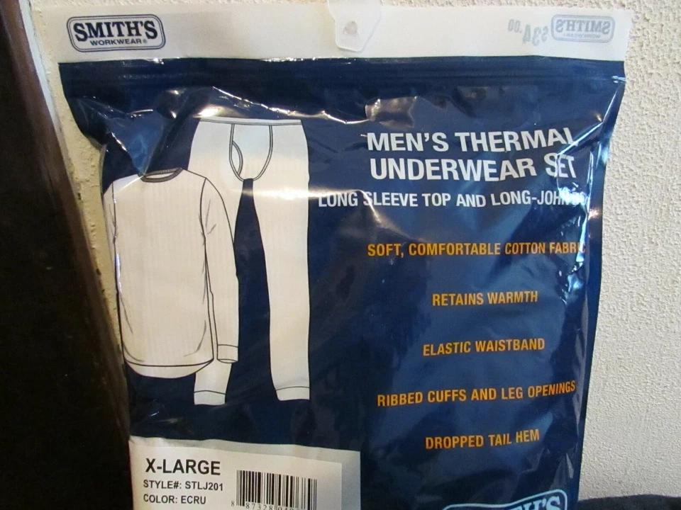 ** New Men's Smith's 2-Piece Thermal Base Layer Set. Sleep, Lounge Set. Size XL - Image 4 of 4