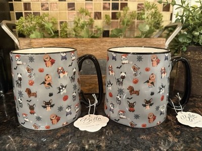 10 Strawberry Street Bella Coffee Mug Set Of 2 Dog Puppy Costume Party  Vampire | eBay