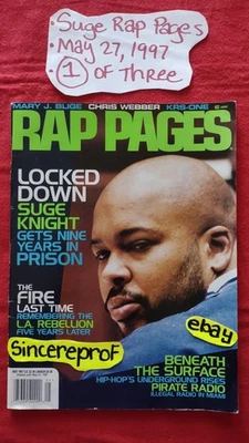 Rap Pages Magazine Suge Knight Death Row Records Tupac Vintage May 1997 Pac 2Pac - Image 1 of 4