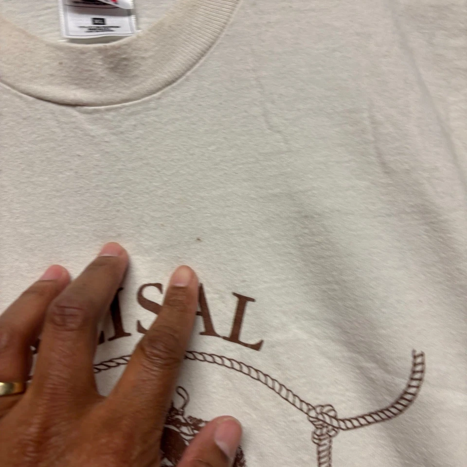 90s Vintage Fruit of the Loom Shirt Alisal Guest Ranch Made in USA Country West - Image 4 of 4