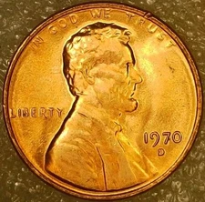 🔥 UNCIRCULATED (RD) 1970-D LINCOLN CENT DDO DDR RPM VARIETY 