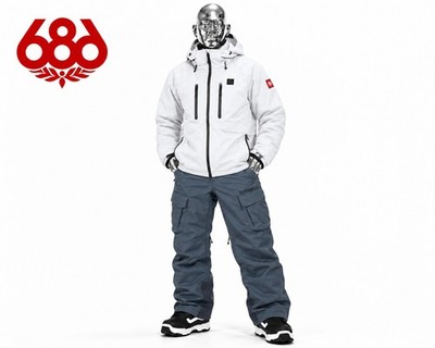 686 SMARTY 3-in-1 Cargo Pants Mens XXL Orion Blue infiDRY 20K Snowboard Ski Line