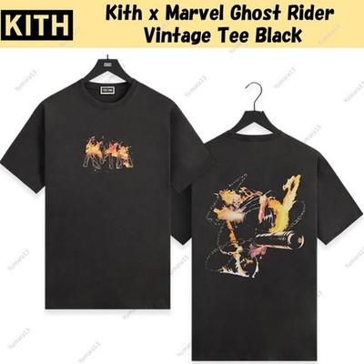 Kith x Marvel Ghost Rider Vintage Tee Black