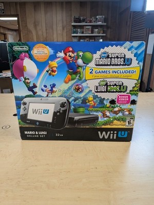 Nintendo Wii U Mario & Luigi Deluxe Set 32GB CIB Tested Working No Game Included