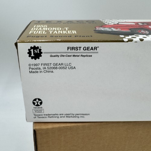 Texaco 1955 DIAMOND T FUEL TANKER FIRST GEAR Puget Sound Plant Employee Edition - Picture 7 of 8